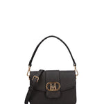 Borsa a Spalla in 100% Pu Vegan Leather Nero