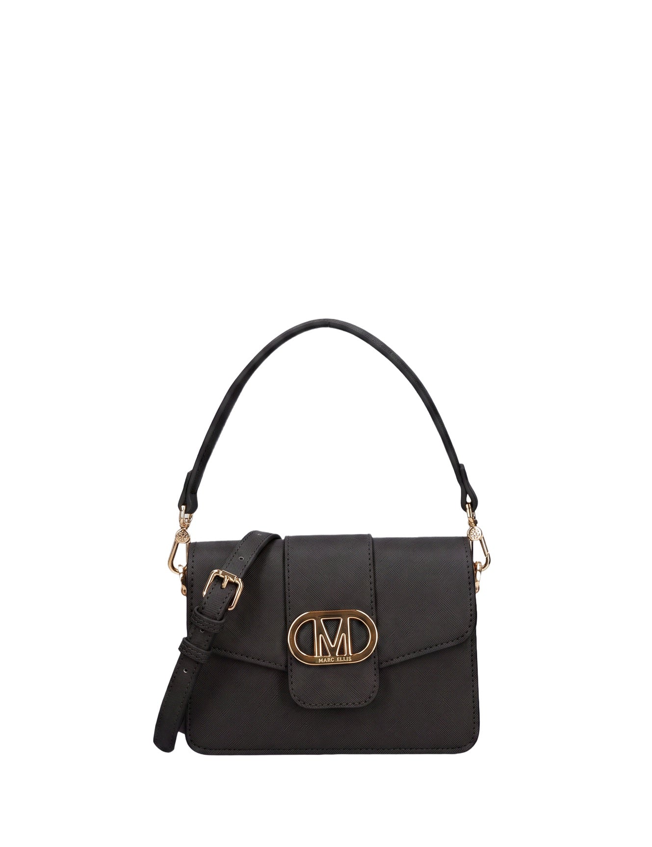 Borsa a Spalla in 100% Pu Vegan Leather Nero