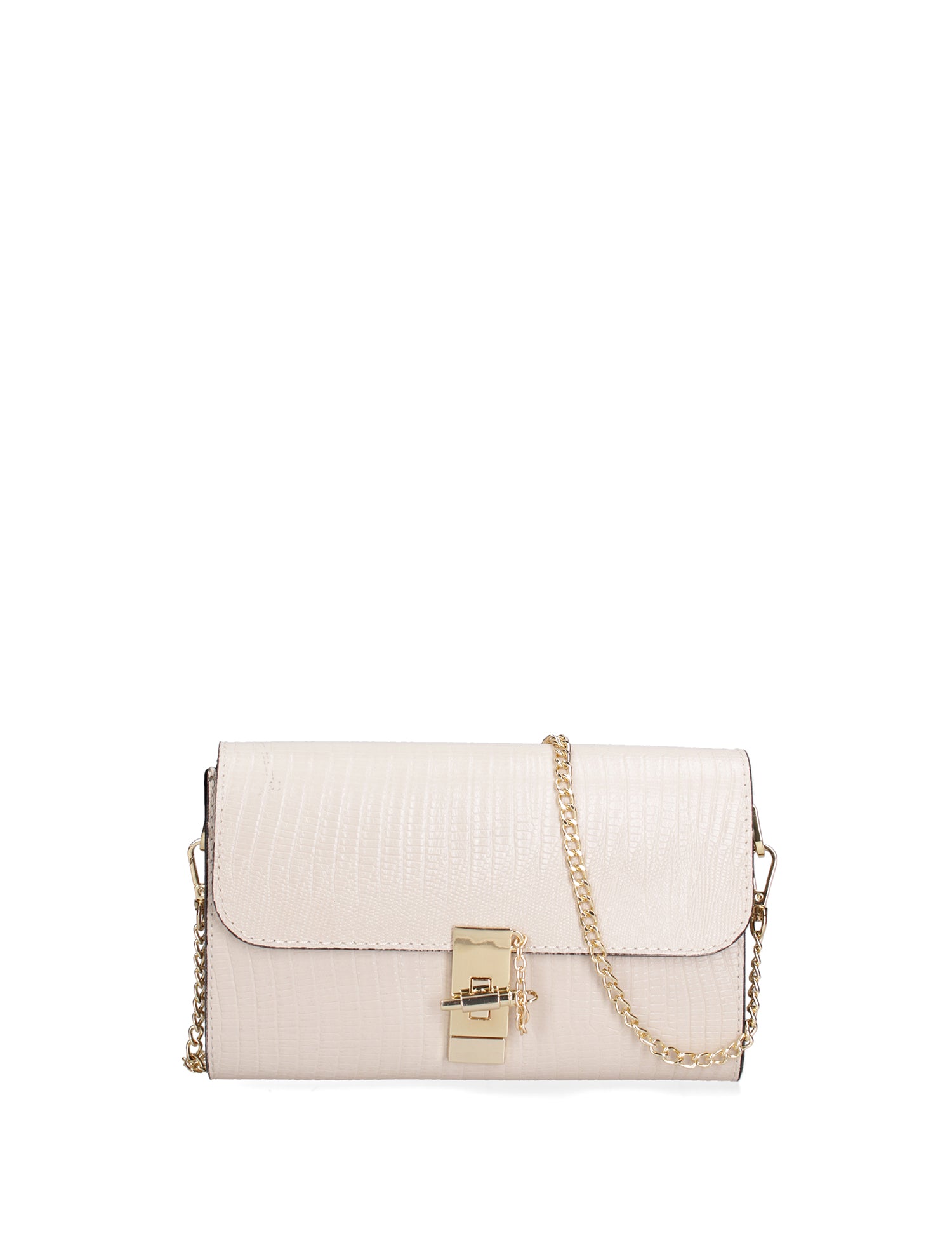 Borsa a tracolla da donna Vera pelle 00734-LU37 BEIGE Viola Castellani