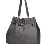 Voyageuse Borsa a mano da donna Vera pelle 564137-GRIGIO Gave Lux