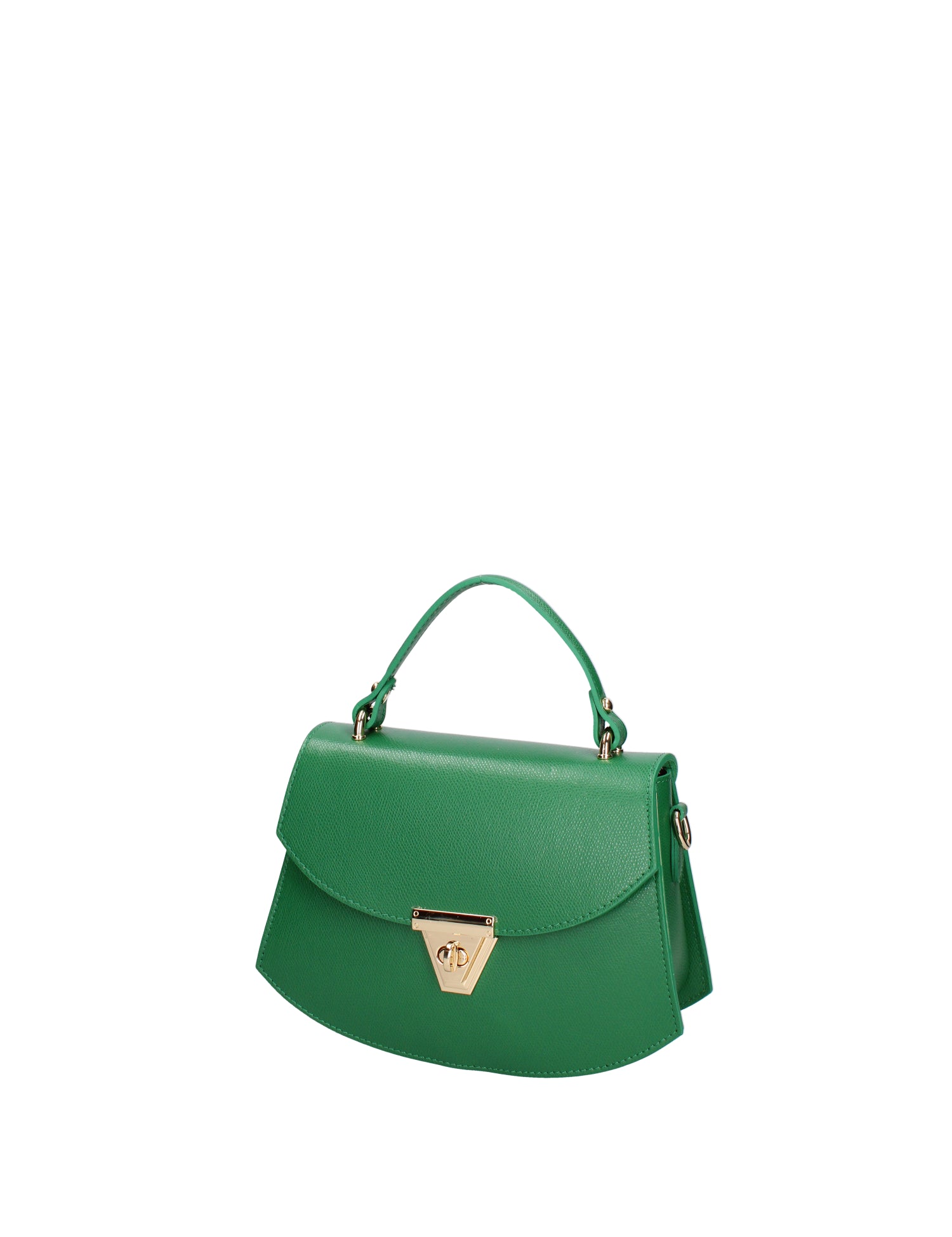 Borsa a mano da donna 100% vera pelle 07202-P 622 VERDE Roberta Rossi