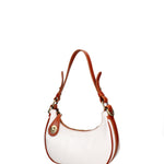 Borsa a Spalla in Vera Pelle Bianco