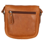 Borsa a tracolla da uomo in vera pelle RFID HILB-871-COGNAC CUOIO Hill Burry