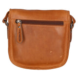 Borsa a tracolla da uomo in vera pelle RFID HILB-871-COGNAC CUOIO Hill Burry
