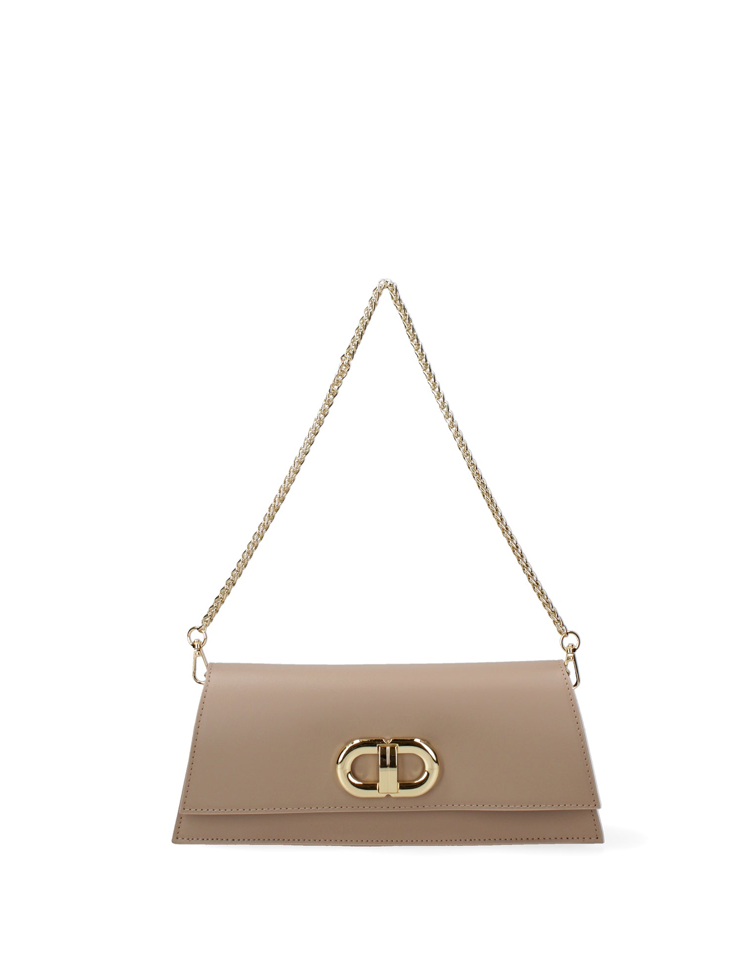 Borsa a spalla da donna Vera pelle 07313-L110 TAUPE Roberta Rossi