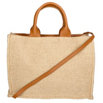 Borsa a mano da donna Misto pelle e tessuto MYB-05117-SS-141+S44 CUOIO My Best Bag