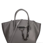 Borsa a mano da donna 100% vera pelle JR-W-1101LBX-D. GREY-CDF John Richmond