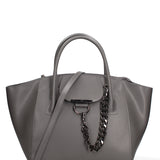 Borsa a mano da donna 100% vera pelle JR-W-1101LBX-D. GREY-CDF John Richmond