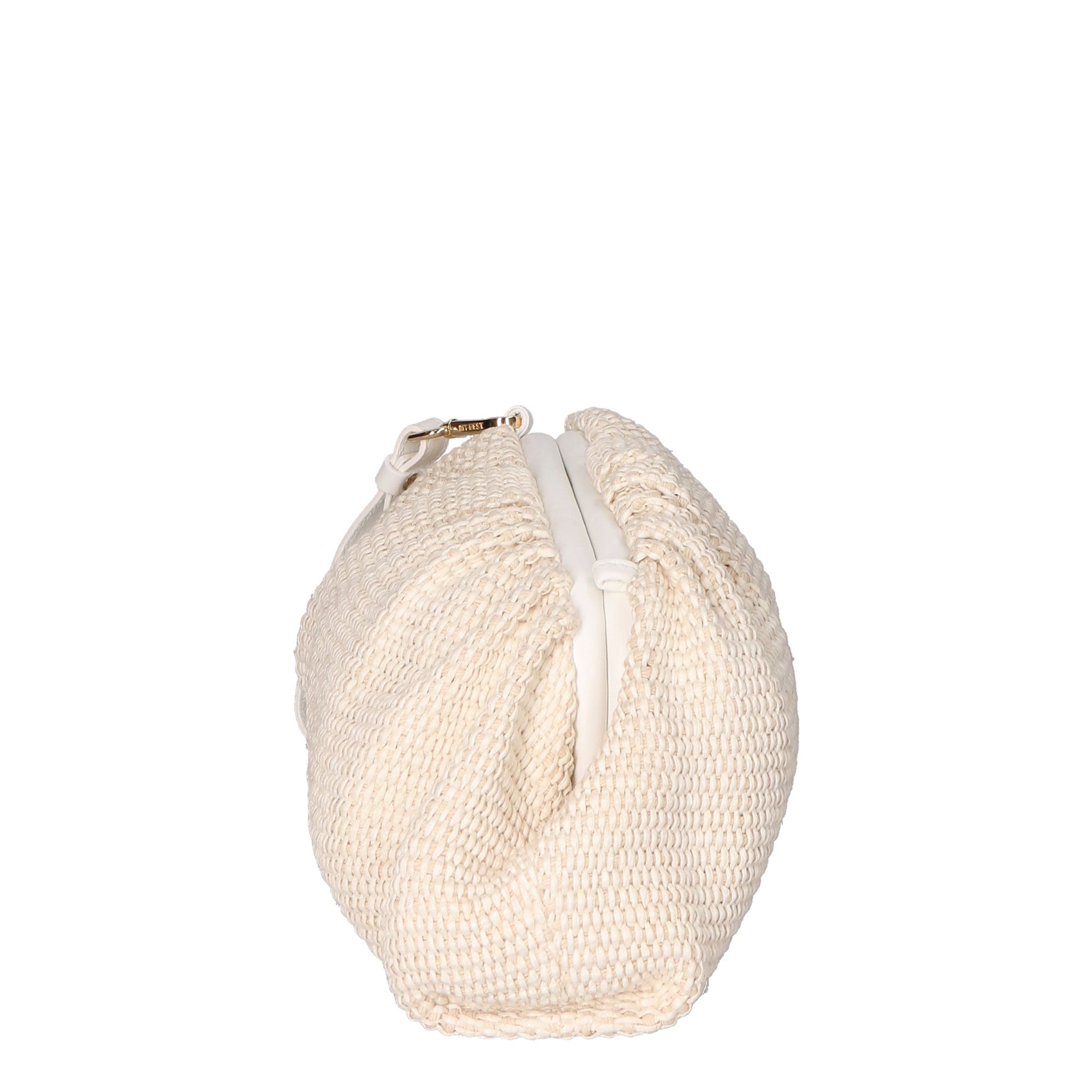 Borsa a tracolla da donna Paglia e pelle MYB-7011-SS-BIANCO My Best Bag