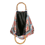 Luana Borsa a mano da donna Lana e vera pelle 04466-CIELO Gave Lux