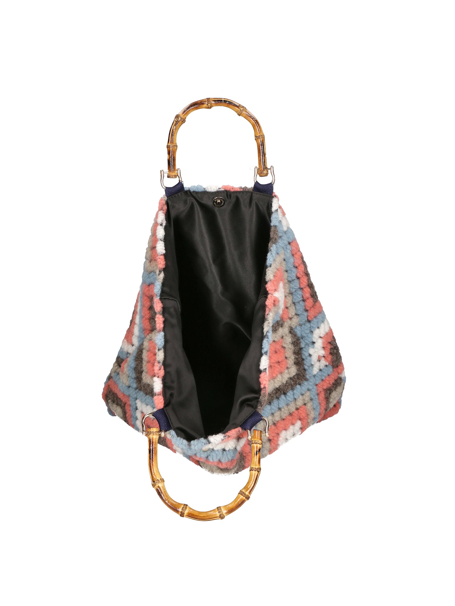 Luana Borsa a mano da donna Lana e vera pelle 04466-CIELO Gave Lux