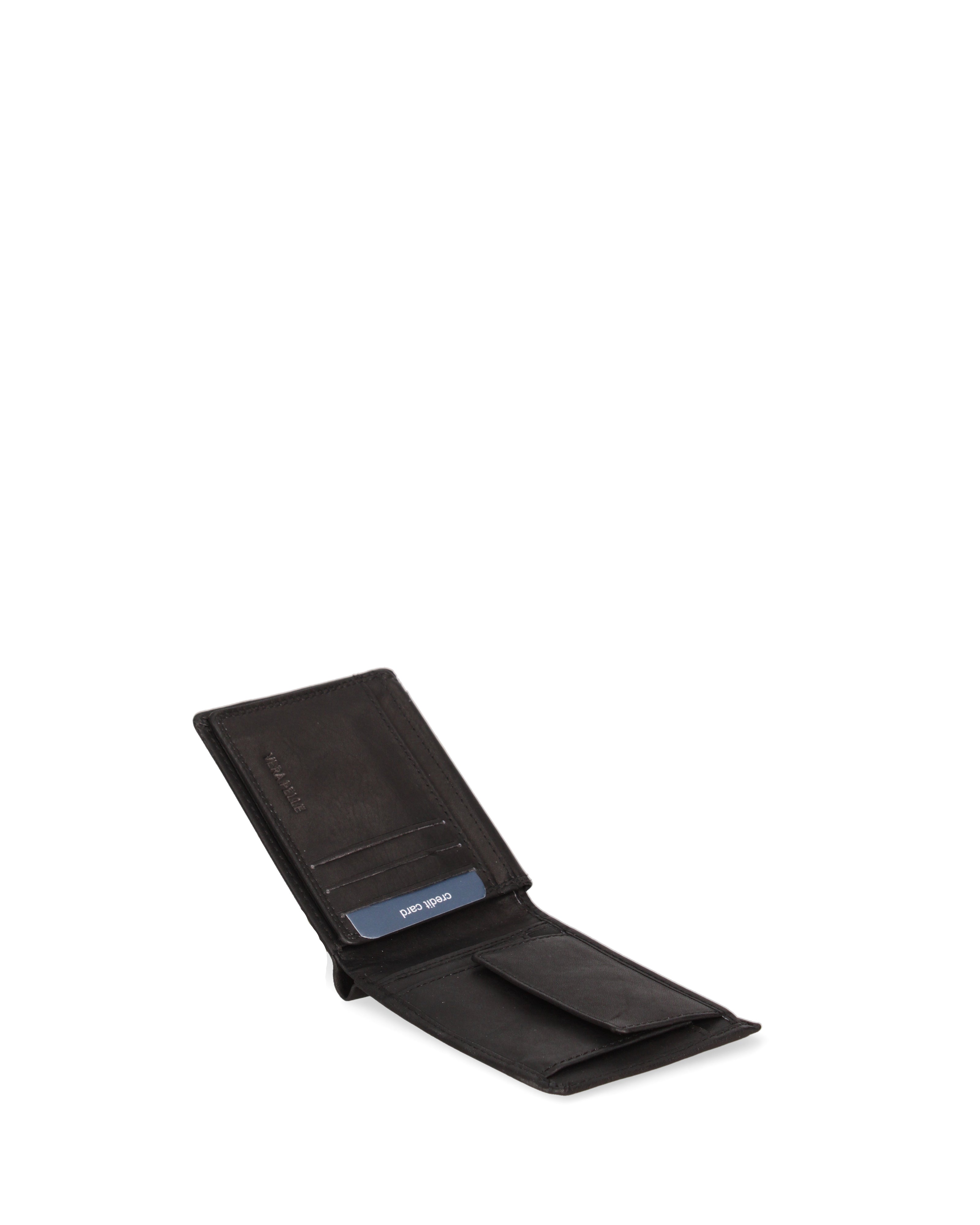 Portafoglio uomo in vera pelle Sfoderato EC7631-44-NERO EC Contemporaly COVERI