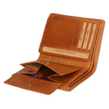 Portafoglio uomo in vera pelle RFID HILB-6402-CUOIO Hill Burry