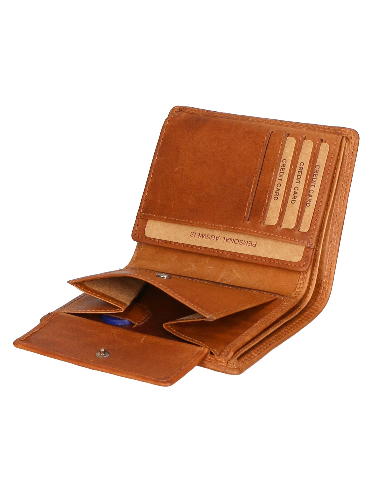 Portafoglio uomo in vera pelle RFID HILB-6402-CUOIO Hill Burry