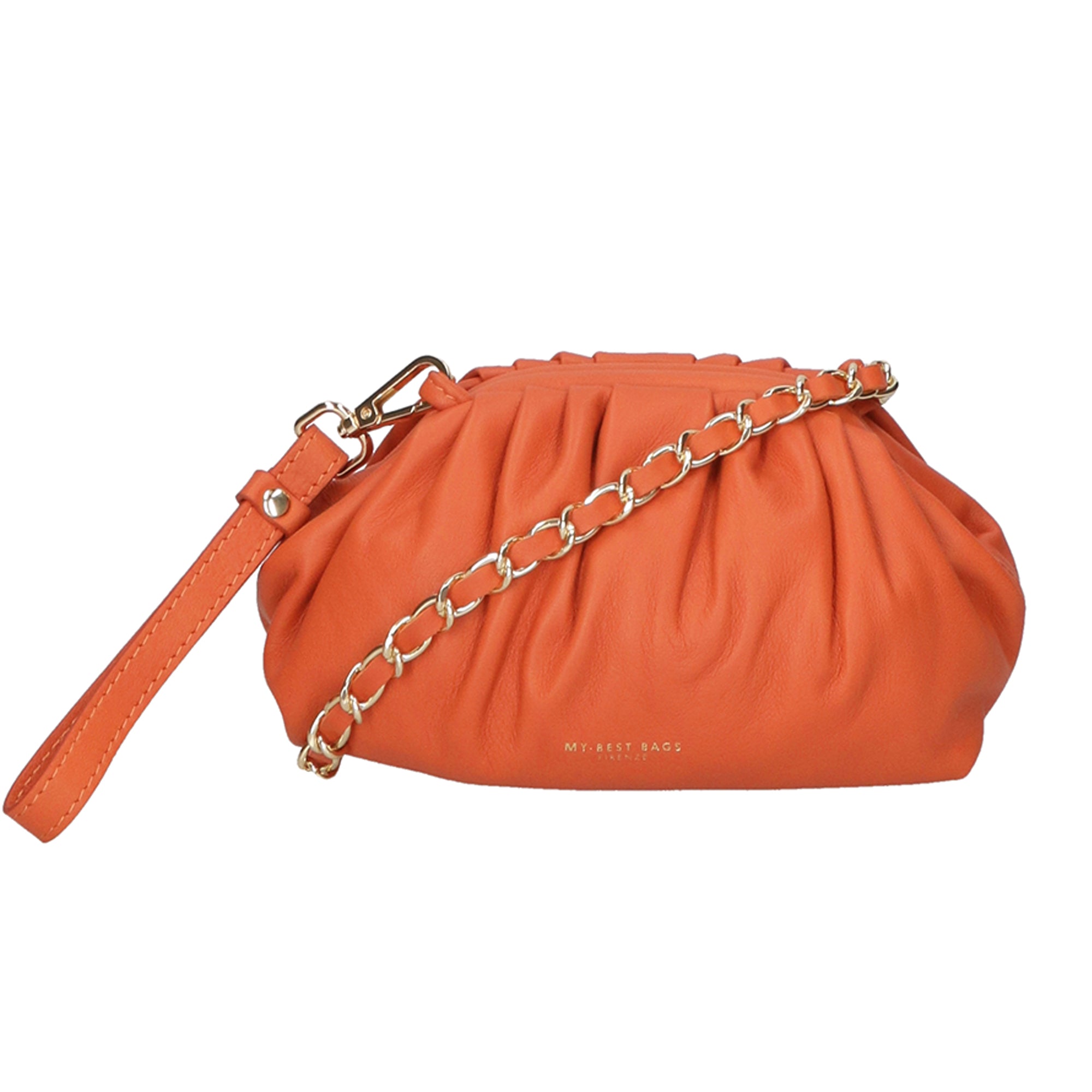Borsa a tracolla da donna 100% pelle MYB-8014-FW-VERMIGLIO My Best Bag
