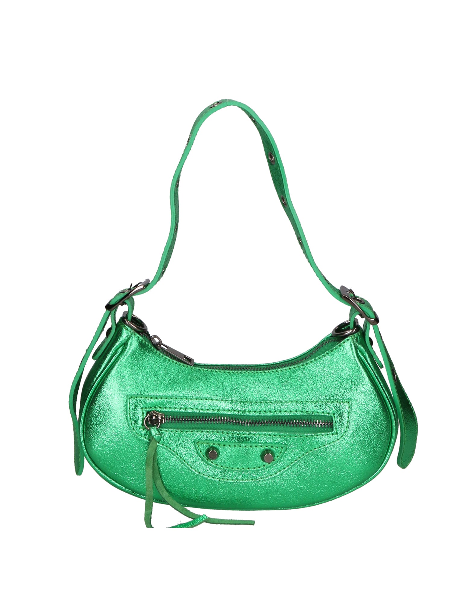 Gloria Borsa a mano da donna Vera pelle 05708-L028 VERDE MEDIO Gave Lux