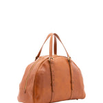 Borsa da viaggio unisex in vera pelle 100% cotone 4589-MIELE Alessia Firenze