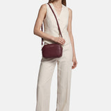 Borsa a Spalla in Polyurethane Bordeaux