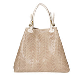 Crystalline Chic Borsa a spalla da donna Vera pelle 03631-004 TAUPE Chiara Ferretti