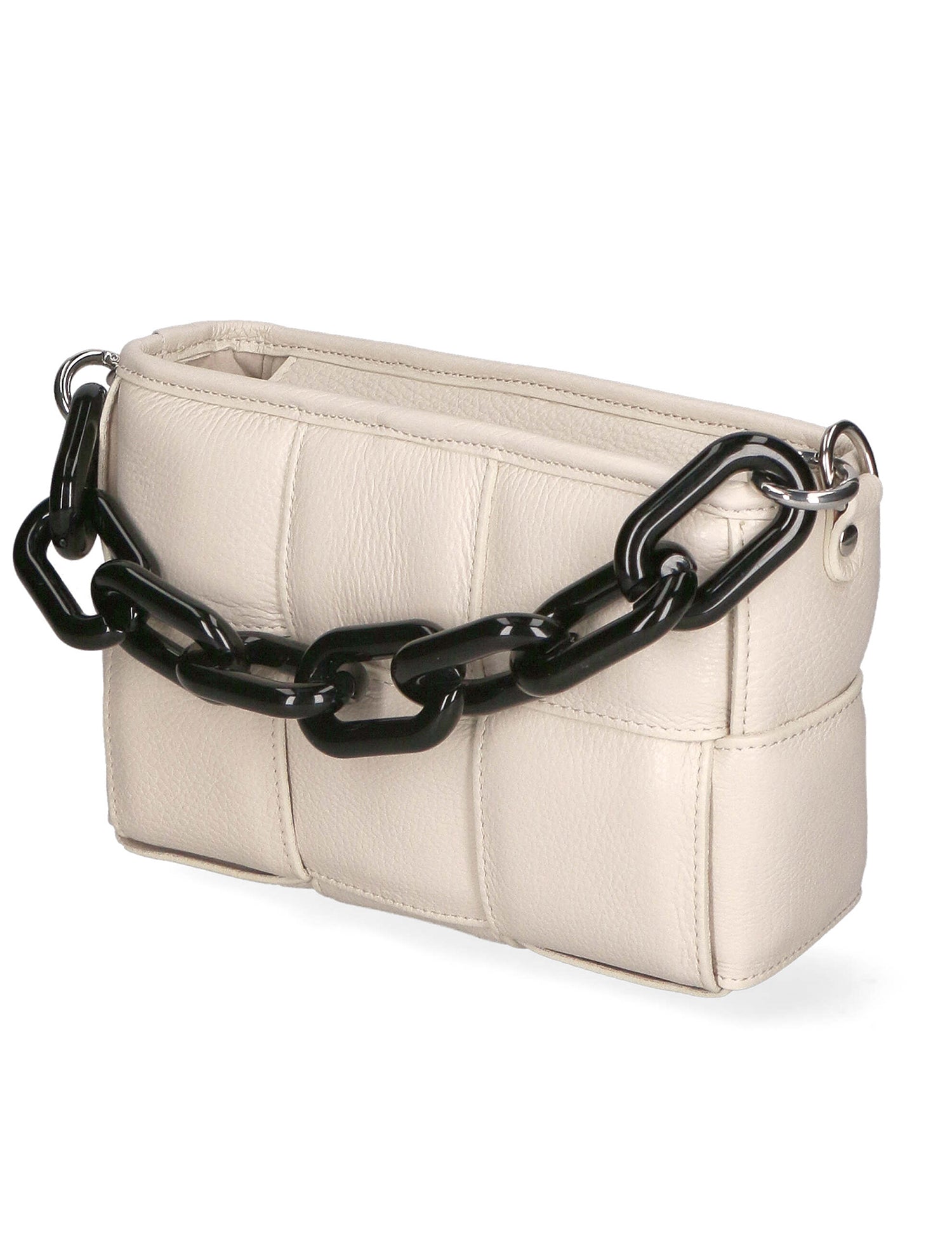 Aida Borsa a mano da donna Vera pelle 04722-D37 LATTE MILK Gave Lux