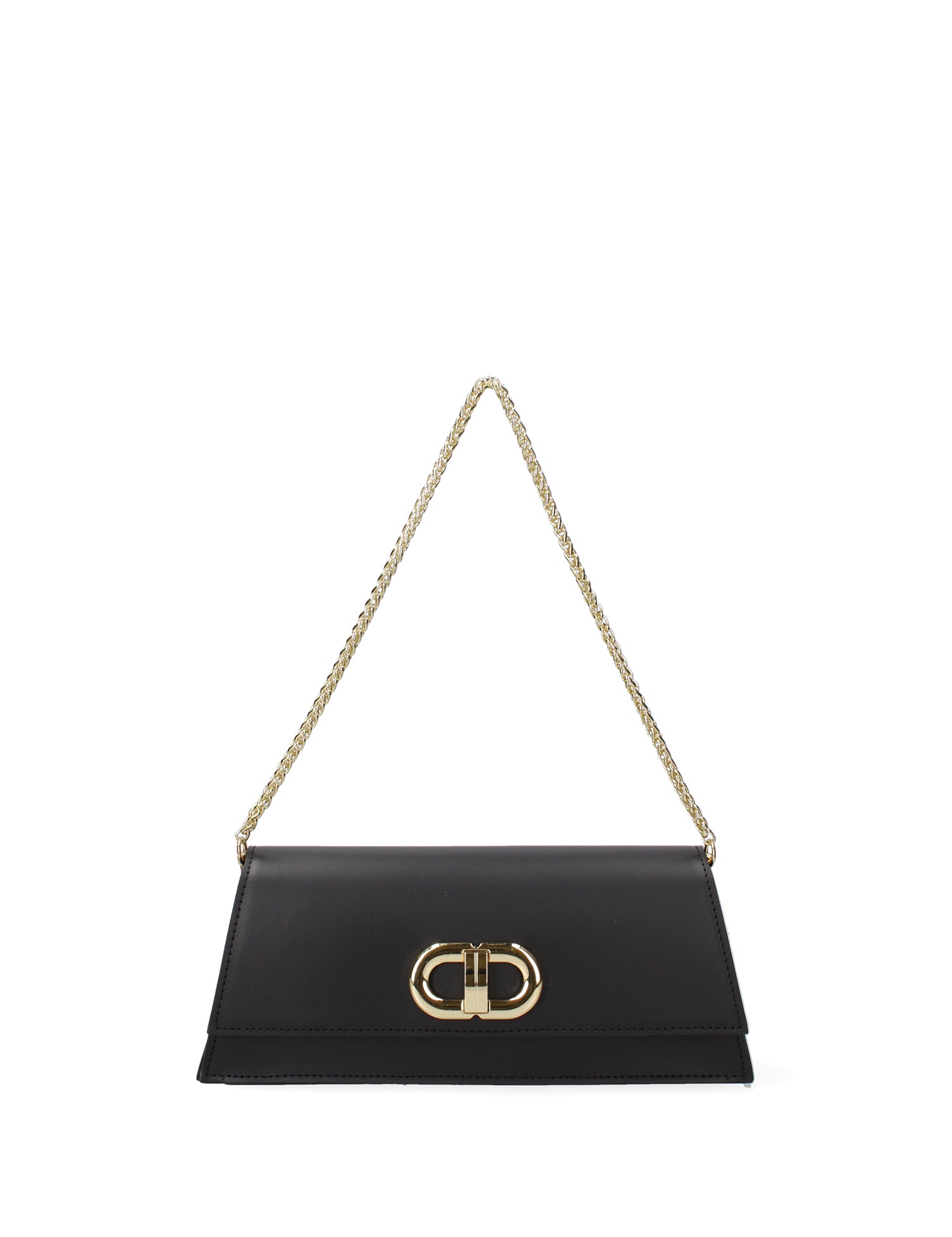 Borsa a spalla da donna Vera pelle 07313-NERO Roberta Rossi
