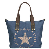 Sabrina Borsa a mano da donna 100% poliestere 8152-BLU Gave Lux