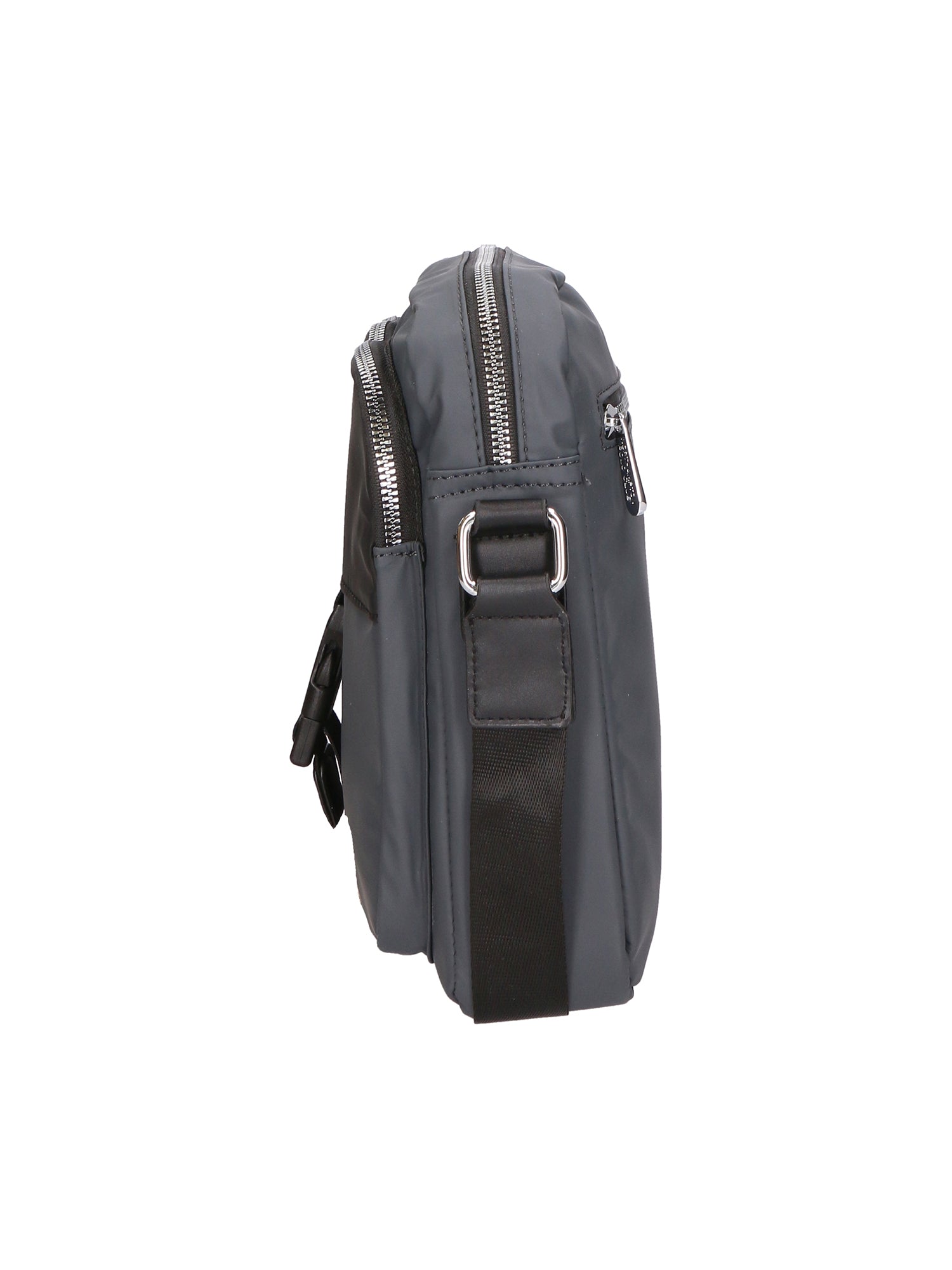 Borsa a tracolla uomo 100% PU Leather PCL3018-GREY-BLACK Northampton Polo Club