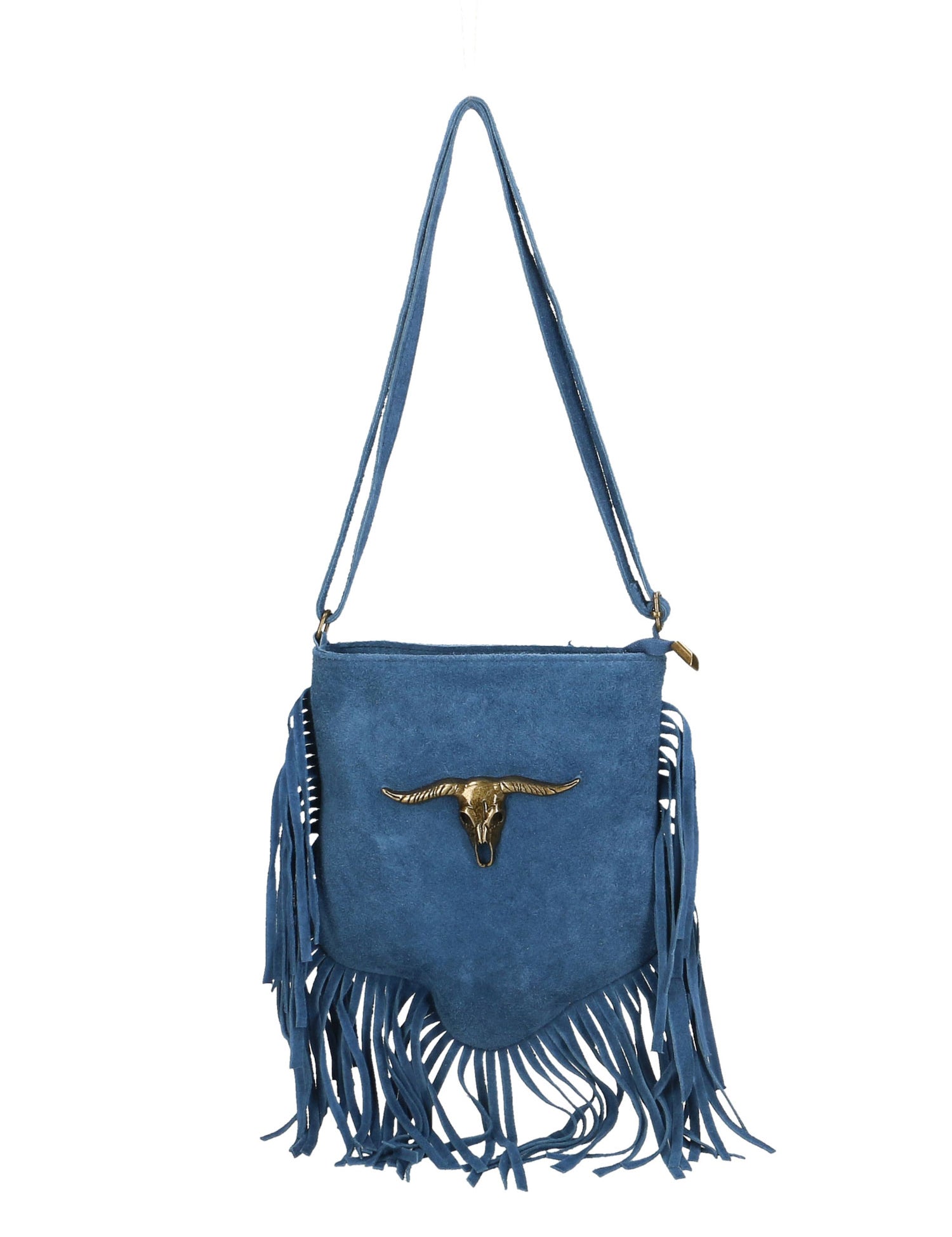Solana Borsa a tracolla da donna Vera pelle 1518-BLU Gave Lux