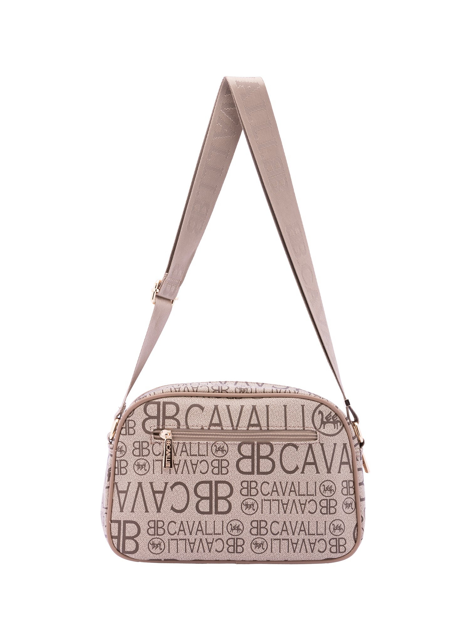 Borsa a tracolla da donna Ecopelle BC1376-KHAKI B Cavalli