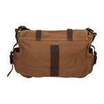 Melania Borsa a spalla unisex Canvas e vera pelle ZG3016-FANGO TAUPE Gave Lux