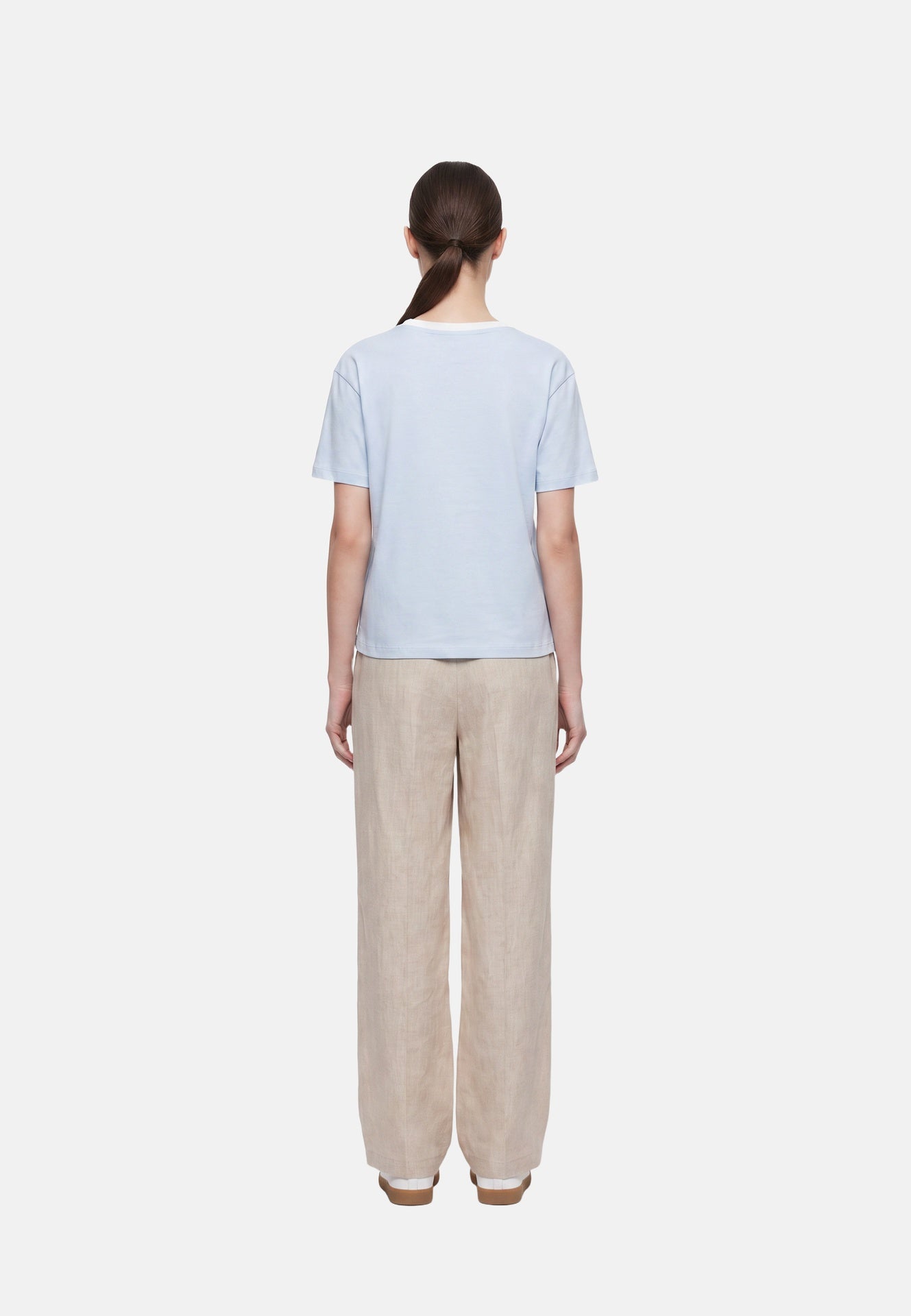 T-shirt in Cotone Azzurro