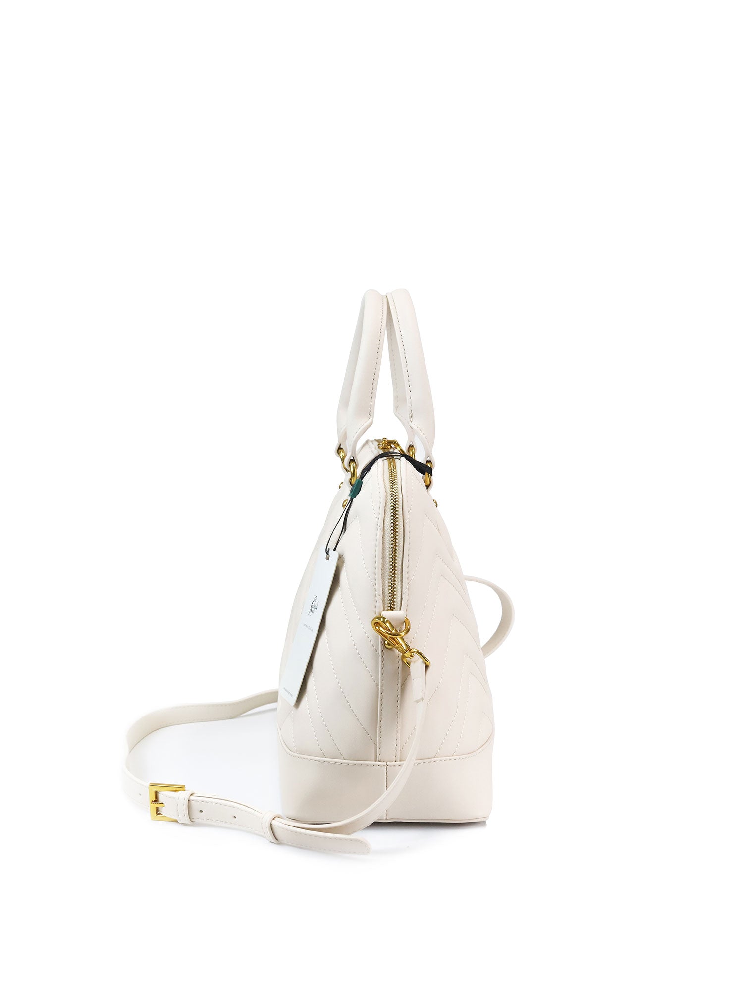 Borsa a mano da donna 100% pelle vegana PU GGB016CRM Gabriella G Firenze