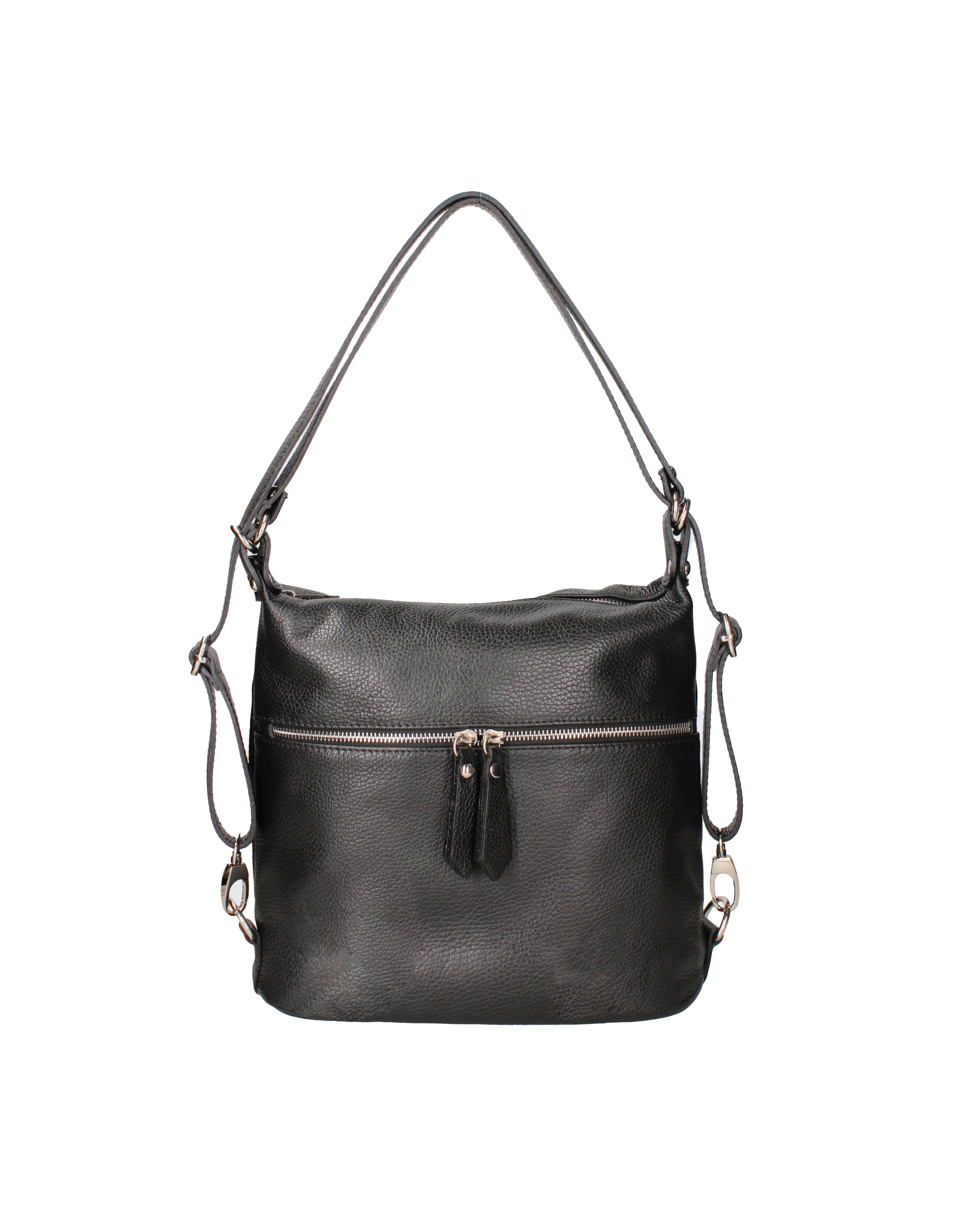 Bianca Borsa a spalla da donna Vera pelle 07136-D28 NERO Viola Castellani