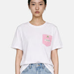 T-shirt in 83,4% Cotone 16,6% Poliammide Rosa