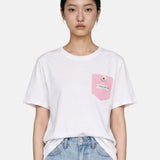 T-shirt in 83,4% Cotone 16,6% Poliammide Rosa