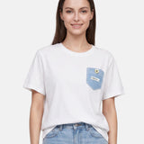 T-shirt in 83,4% Cotone 16,6% Poliammide Blu