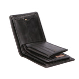 Portafoglio unisex in vera pelle Made in Italy SN1827747-BLACK Santini Firenze