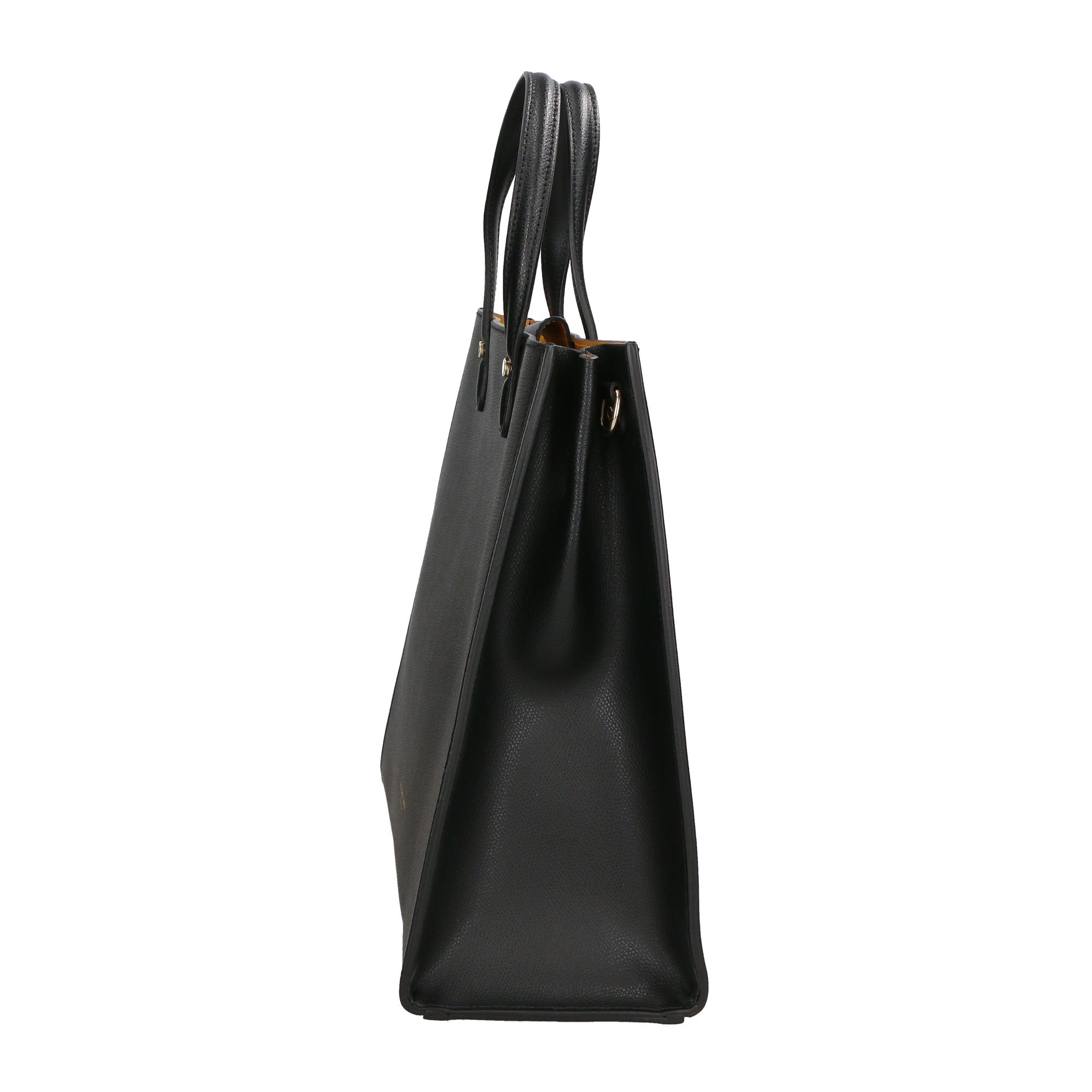 Borsa a mano da donna 100% pelle artigianale MYB-6015-FW-P 636 NERO BLACK My Best Bag