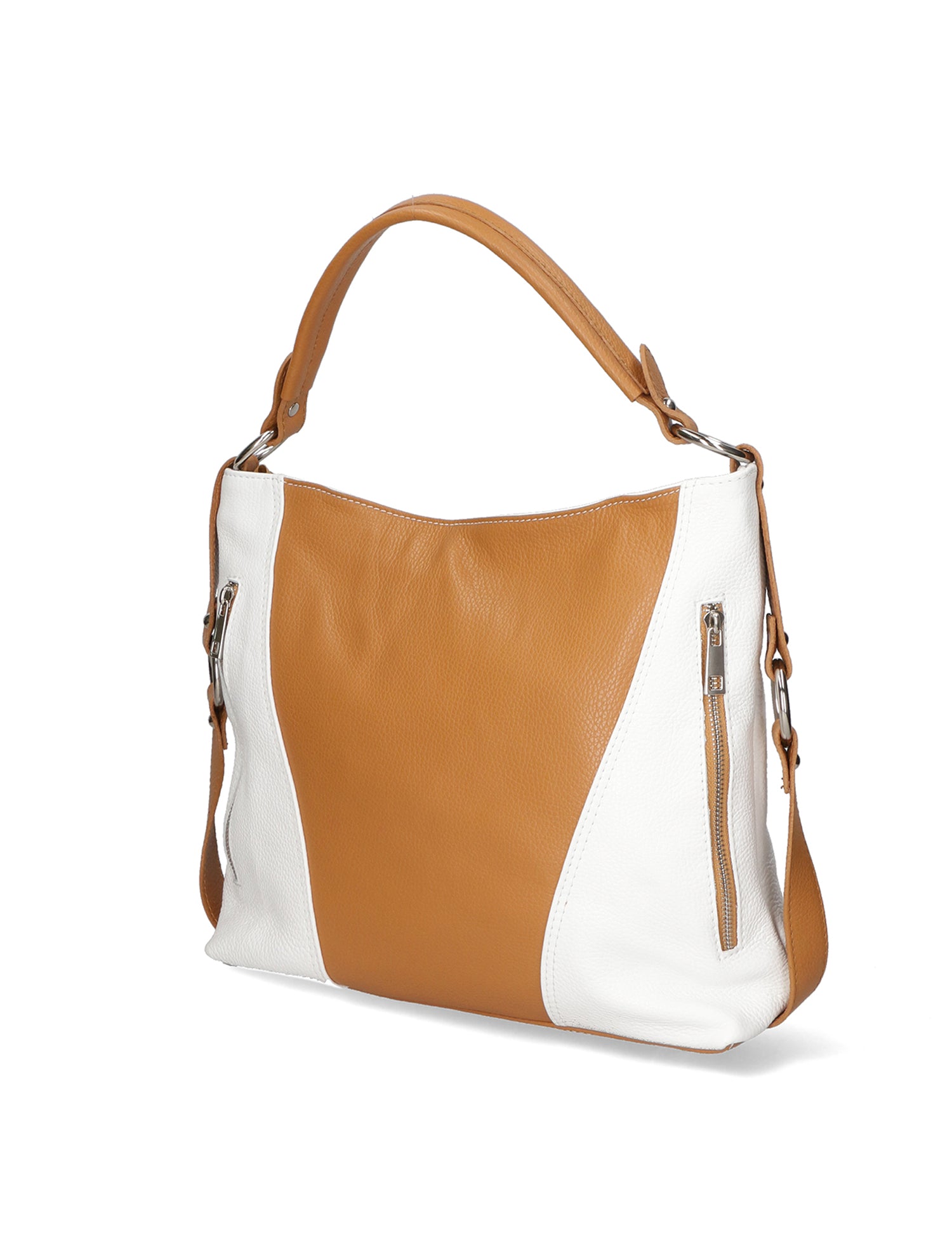 Emily Borsa a spalla da donna Vera pelle 80064-D17 CUOIO D01 BIANCO Gave Lux