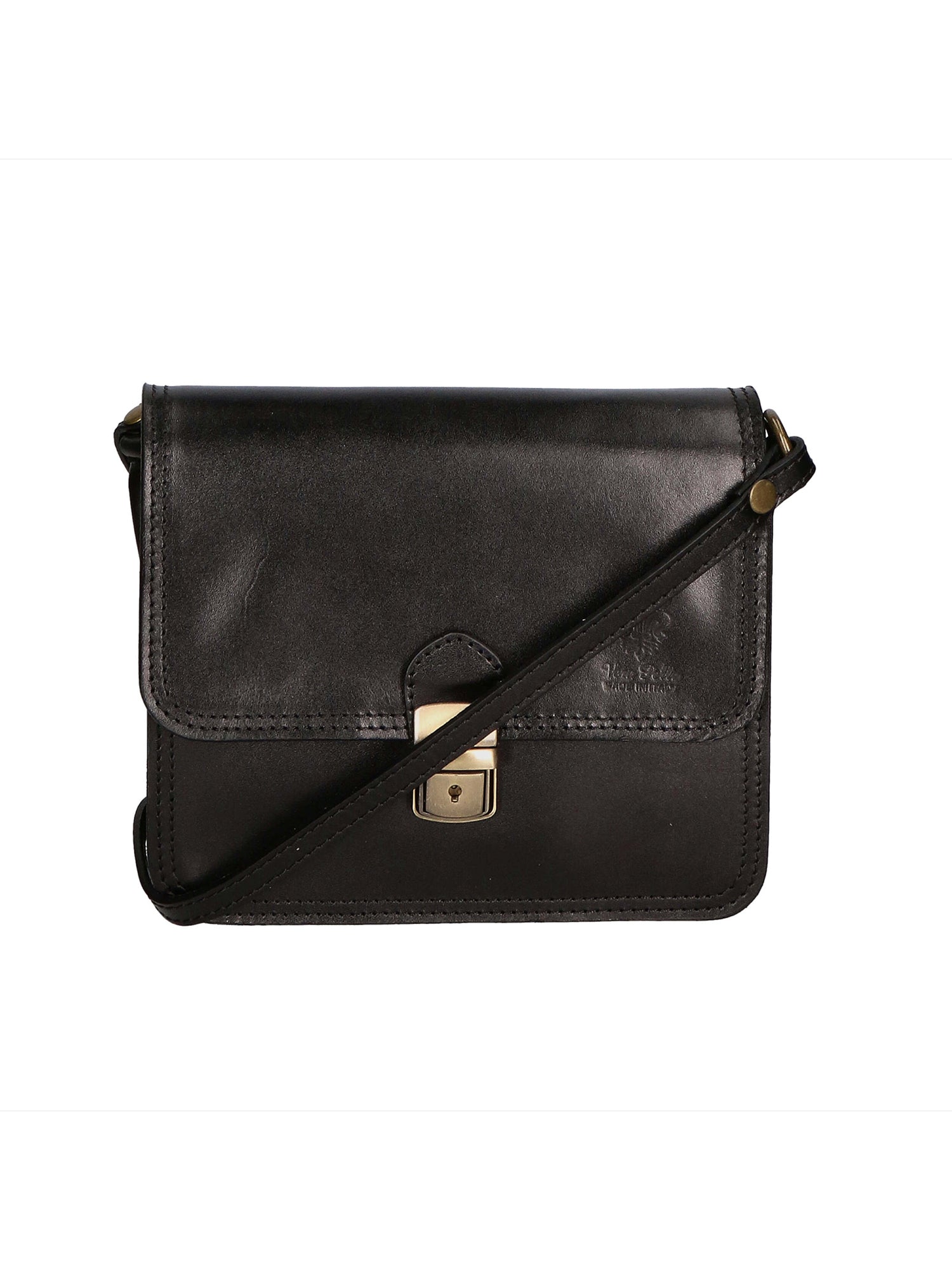 Bibiana Borsa a tracolla da donna Vera pelle 10018 1107-NERO BLACK Gave Lux