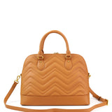 Borsa a mano da donna 100% pelle vegana PU GGB016CGN Gabriella G Firenze