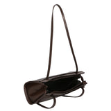 Edera Chic Borsa a spalla da donna Vera pelle 9120-TMORO DARK BROWN Gave Lux