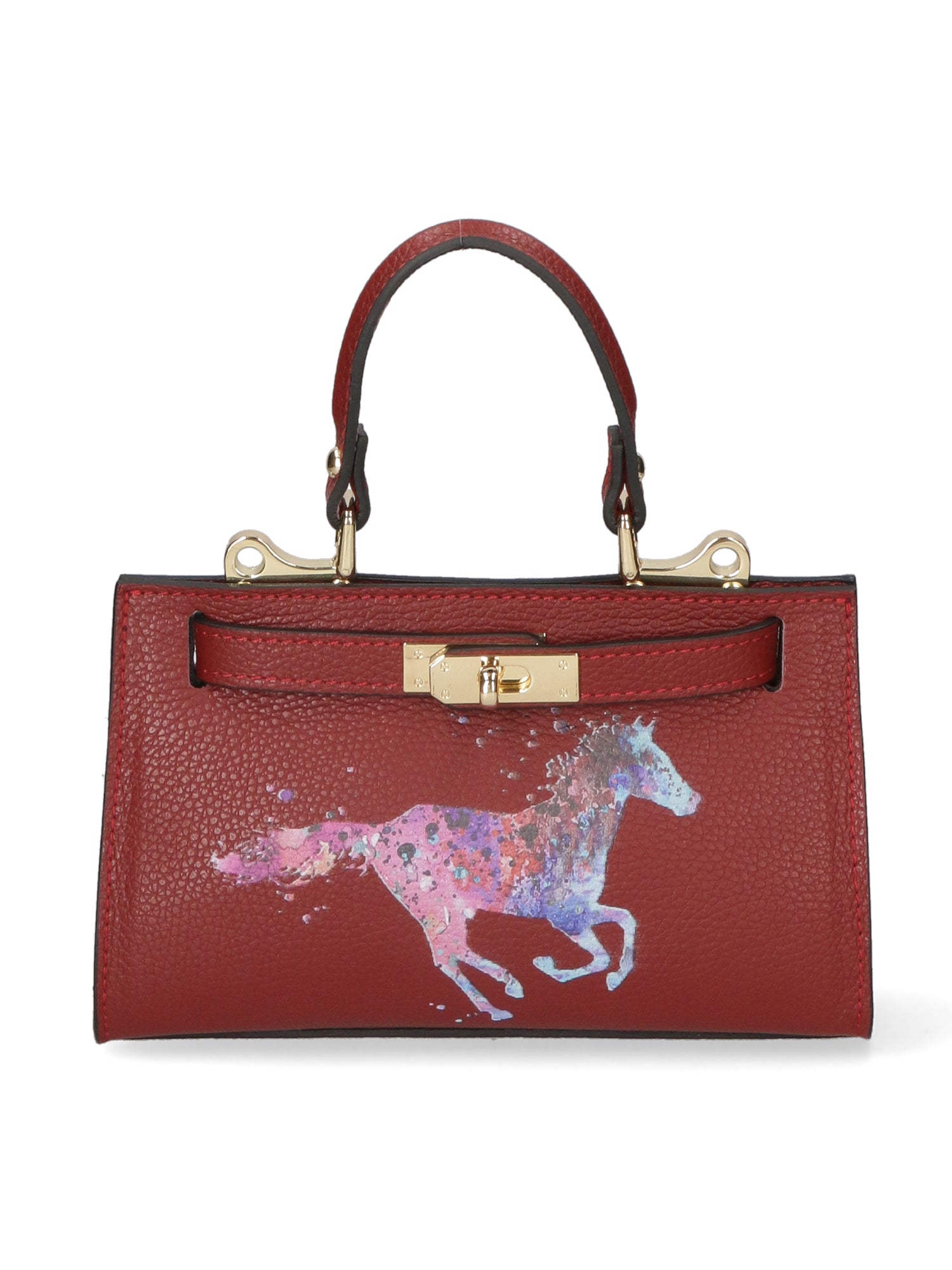 Noel Borsa a mano da donna Vera pelle 04265-D10 ROSSO SCURO DARK RED Gave Lux