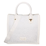 Oriana Chic Borsa a mano da donna 100% poliestere B16865-BIANCO Braccialini