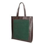 Borsa a mano da donna Pelle e Camoscio MYB-6023-FW-06058 VERDE My Best Bag