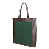 Borsa a mano da donna Pelle e Camoscio MYB-6023-FW-06058 VERDE My Best Bag
