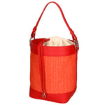 Borsa a secchiello da donna Misto pelle e tessuto MYB-05165-SS-534+S42 CORALLO My Best Bag