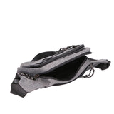 Marsupio da uomo in pelle PU 100% Nylon PCL3148-GREY Northampton Polo Club