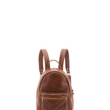 Zaino unisex in vera pelle 100% cotone 4460-MARRONE Alessia Firenze
