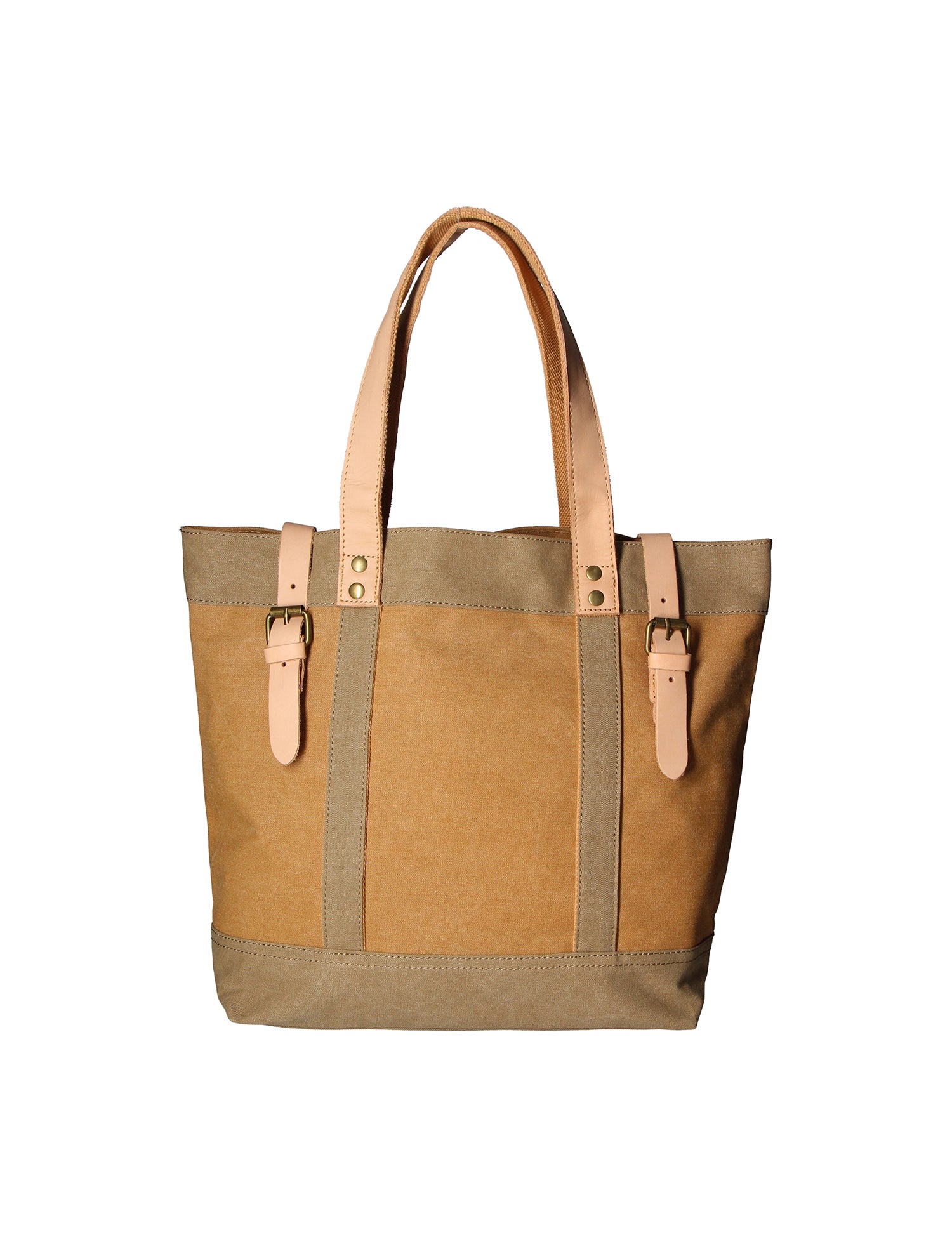 Maura Borsa a mano unisex Canvas e pelle ZG3012-CUOIO COGNAC Gave Lux